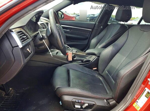 WBA8E9C51GK648619 2016 BMW 3 SERIES Red Widok wnętrza z przodu