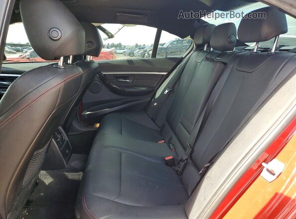 WBA8E9C51GK648619 2016 BMW 3 SERIES Red Widok tylnych siedzeń