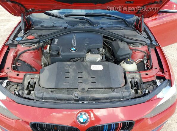 WBA8E9C51GK648619 2016 BMW 3 SERIES Red Widok wnętrza z tyłu