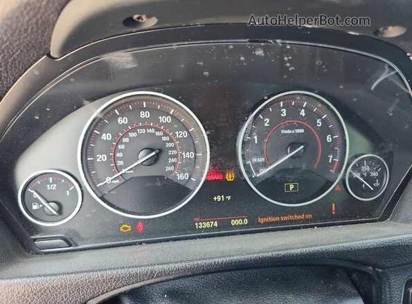 WBA8E9C53GK648105 2016 BMW 3 SERIES Серебряный Вид щитка приборов