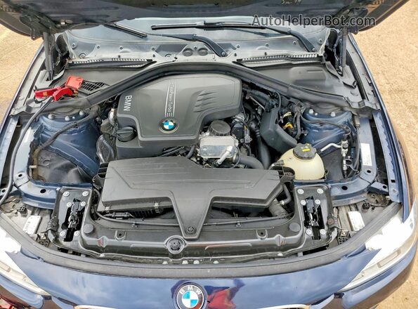WBA8E9C56GK646476 2016 BMW 3 SERIES Blue ძრავის განყოფილების ხედი
