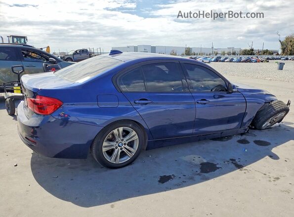 WBA8E9G52GNT46068 2016 BMW 3 SERIES Blue Trasero derecho