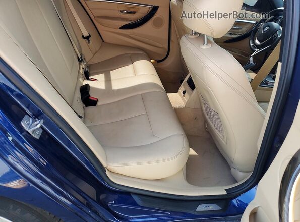 WBA8E9G52GNT46068 2016 BMW 3 SERIES Blue Vista de los asientos traseros
