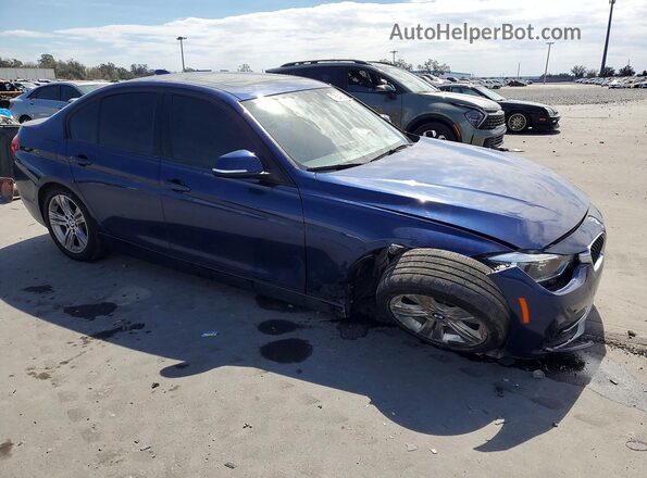 WBA8E9G52GNT46068 2016 BMW 3 SERIES Blue Delantero derecho