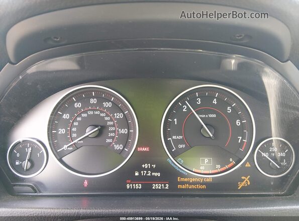 WBA8E9G53GNT46127 2016 BMW 3 SERIES Black Հետևի նստատեղերի տեսք