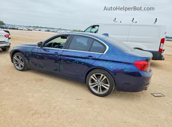 WBA8E9G53GNT82884 2016 BMW 3 SERIES Blue Задня ліва чверть