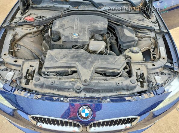 WBA8E9G53GNT82884 2016 BMW 3 SERIES Blue Вид задньої частини салону