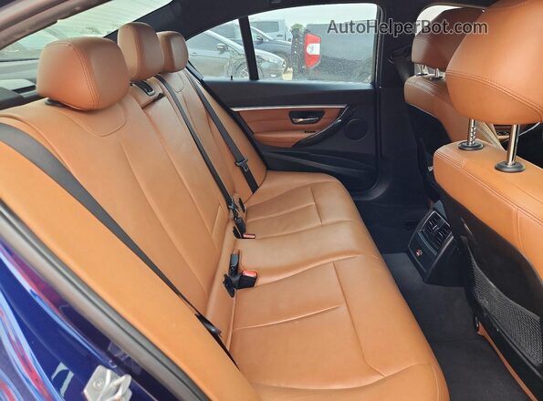 WBA8E9G53GNT82884 2016 BMW 3 SERIES Blue Вид задніх сидінь