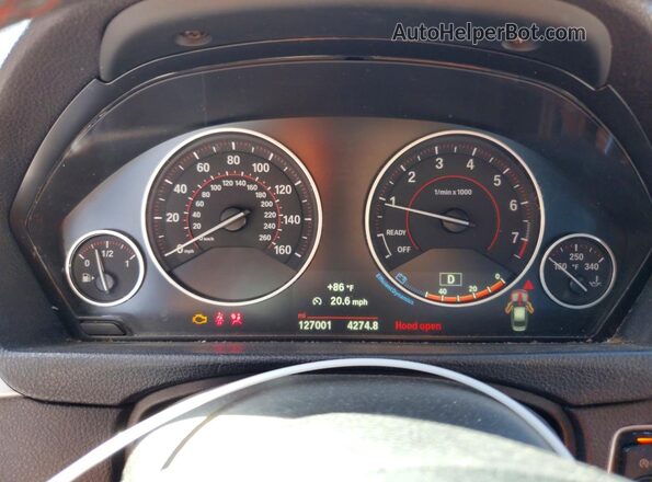WBA8E9G57GNT82063 2016 BMW 3 SERIES Silver Vista del cuadro de instrumentos