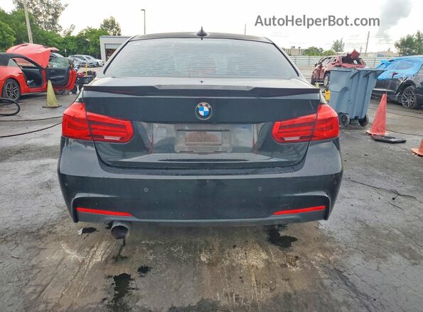 WBA8E9G57GNT83083 2016 BMW 3 SERIES Black უკანა ხედი