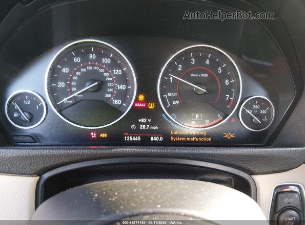 WBA8E9G5XGNT42348 2016 BMW 3 SERIES White Հետևի նստատեղերի տեսք