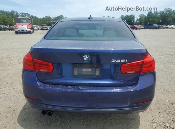 WBA8E9G5XGNT44942 2016 BMW 3 SERIES Blue Widok z tyłu