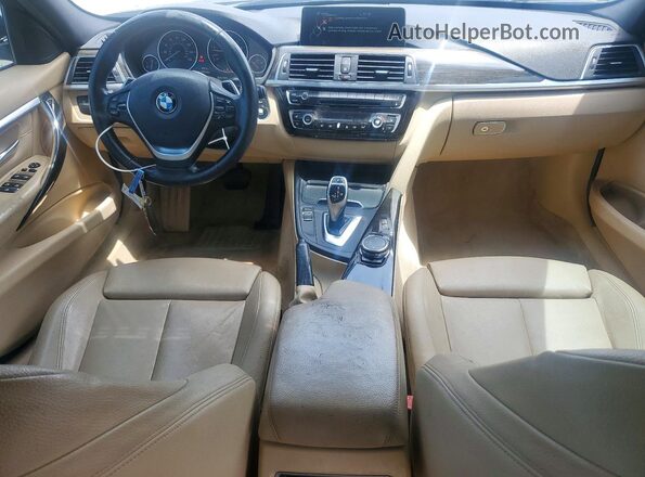 WBA8E9G5XGNT44942 2016 BMW 3 SERIES Blue Widok deski rozdzielczej