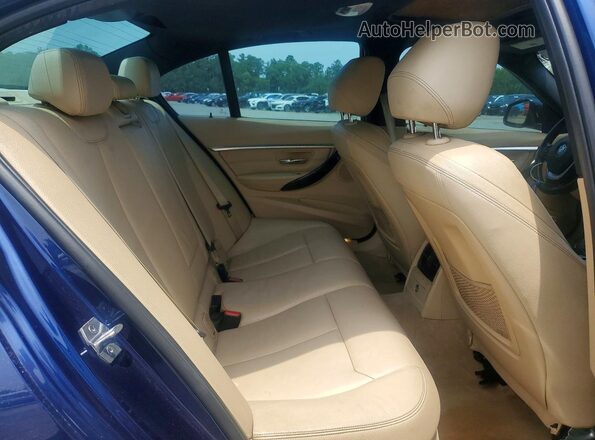 WBA8E9G5XGNT44942 2016 BMW 3 SERIES Blue Widok tylnych siedzeń