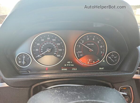 WBA8K3C32HA022931 2017 BMW 3 SERIES Белый Вид щитка приборов