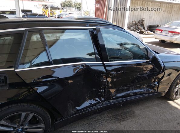 WBA8K3C35HA023328 2017 BMW 3 SERIES Black Вид спереду
