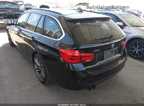 WBA8K3C35HA023328 2017 BMW 3 SERIES Black Задня ліва чверть