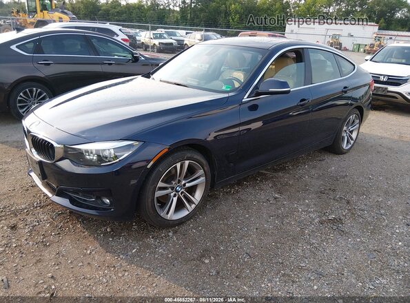 WBA8Z9C51HG453306 2017 BMW 3 SERIES Dark Blue Առջևի ձախ երեք քառորդ տեսարան