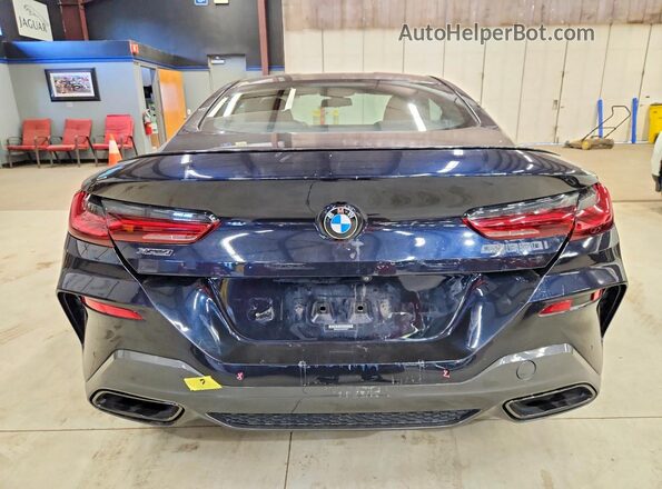 WBABC4C01MCF18917 2021 BMW M8 Blue Вид ззаду