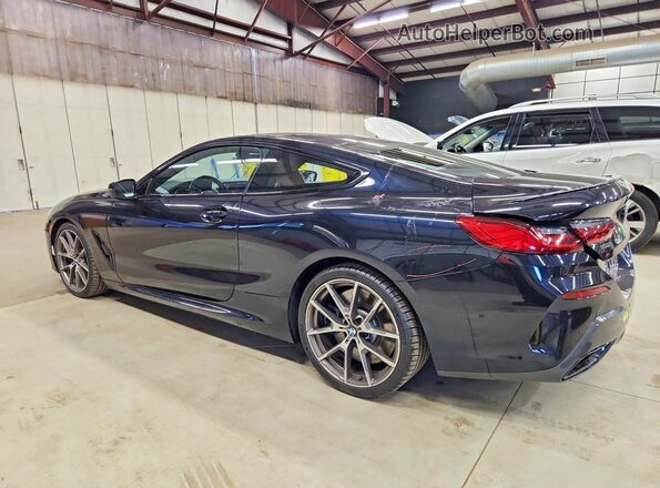 WBABC4C01MCF18917 2021 BMW M8 Blue Задня ліва чверть