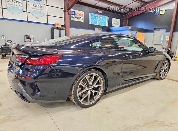 WBABC4C01MCF18917 2021 BMW M8 Blue Задня права чверть