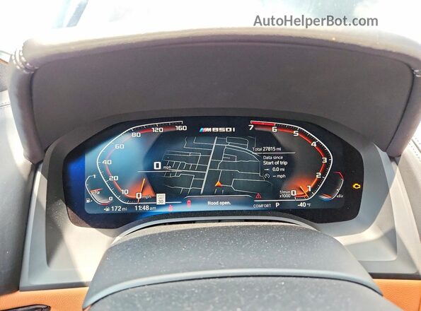 WBABC4C06PCK69452 2023 BMW M8 Черный Вид щитка приборов