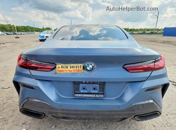 WBABC4C51KBU96414 2019 BMW M8 Blue Вид салону спереду