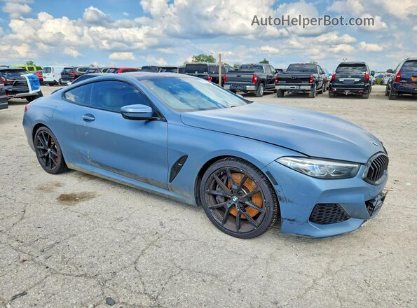 WBABC4C51KBU96414 2019 BMW M8 Blue Вид спереду