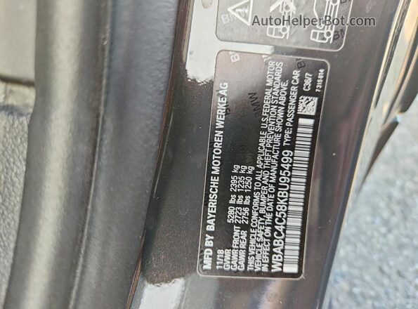 WBABC4C58KBU95499 2019 BMW M8 Серый Вид подкапотного пространства