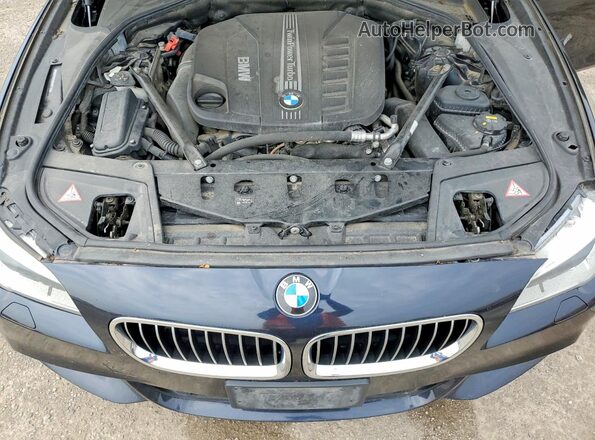 WBAFV3C52GD687745 2016 BMW 5 SERIES Blue Rear interior view