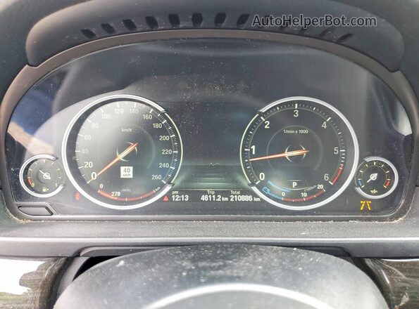 WBAFV3C52GD687745 2016 BMW 5 SERIES Blue Instrument cluster view