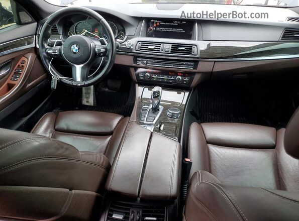 WBAFV3C52GD687745 2016 BMW 5 SERIES Blue Dashboard view