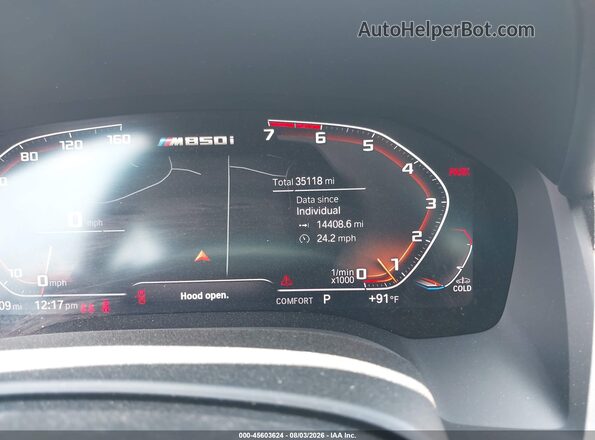 WBAFY4C5XKBX38930 2019 BMW M8 Black Вид задніх сидінь