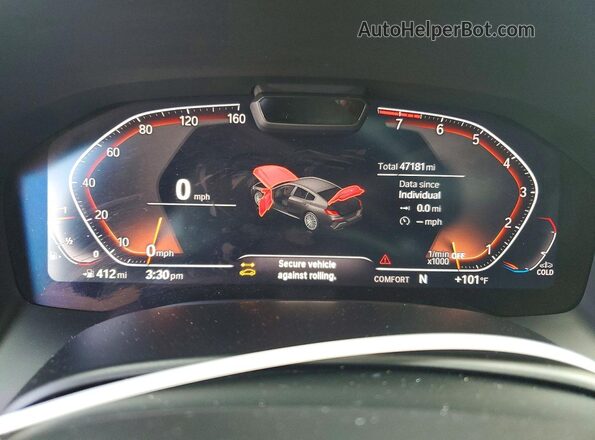 WBAGV2C04PCK30038 2023 BMW 8 SERIES Black Instrument cluster view