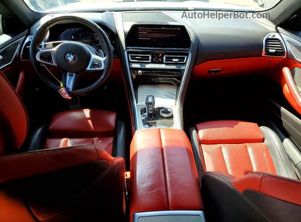 WBAGV2C09LCE08863 2020 BMW 8 SERIES White Вид панелі приладів