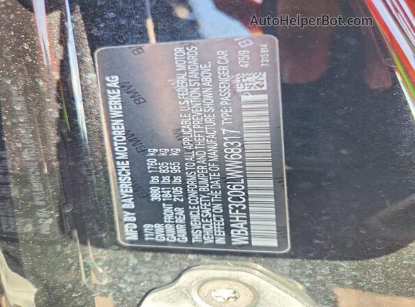 WBAHF3C06LWW68317 2020 BMW Z4 Черный Вид подкапотного пространства
