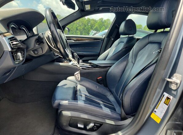 WBAJA5C30HG894389 2017 BMW 5 SERIES Silver Vista interior delantera