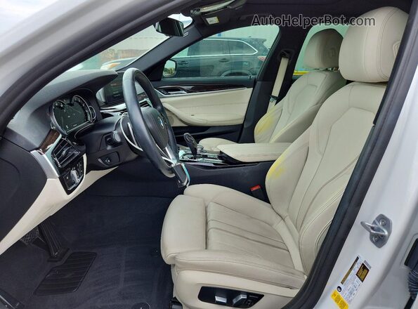WBAJA5C30HG895428 2017 BMW 5 SERIES White წინა სალონის ხედი