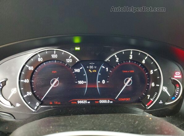 WBAJA5C31HG456514 2017 BMW 5 SERIES Серебряный Вид щитка приборов