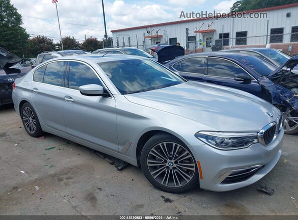 WBAJA5C31HG895101 2017 BMW 5 SERIES Серебряный Вид задней части салона