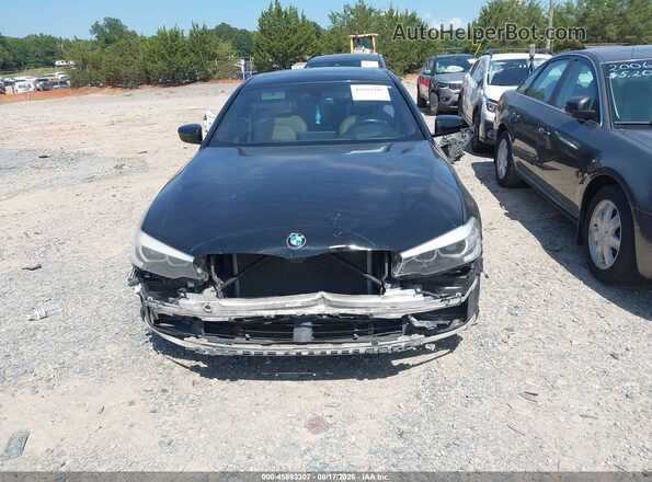 WBAJA5C31HG895843 2017 BMW 5 SERIES Black უკანა სალონის ხედი
