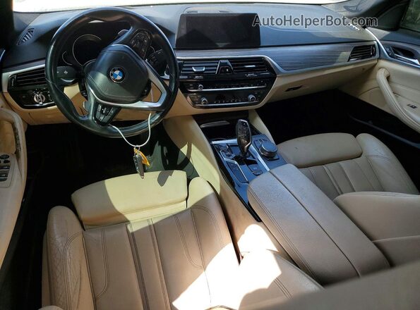 WBAJA5C32HG896693 2017 BMW 5 SERIES White წინა პანელის ხედი