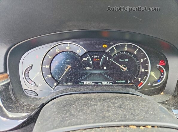 WBAJA5C32HG897455 2017 BMW 5 SERIES Черный Вид щитка приборов