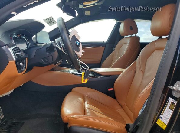 WBAJA5C33HG897870 2017 BMW 5 SERIES Black Front interior view