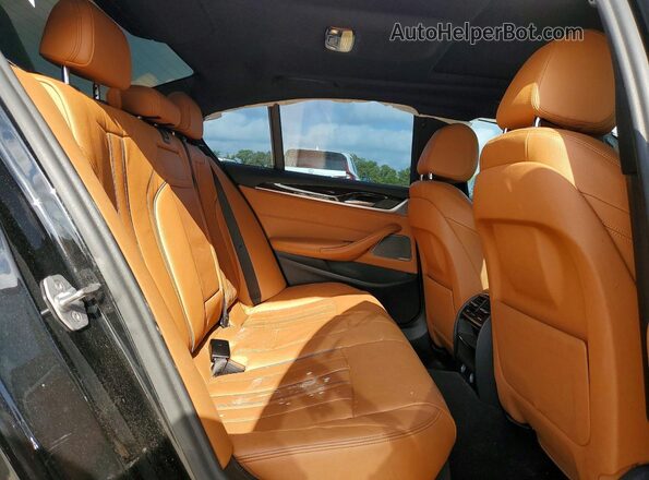 WBAJA5C33HG897870 2017 BMW 5 SERIES Black Rear seats view