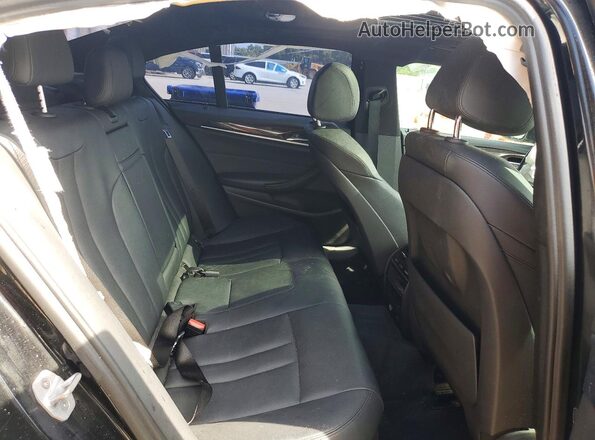 WBAJA5C37HG896883 2017 BMW 5 SERIES Black Widok tylnych siedzeń