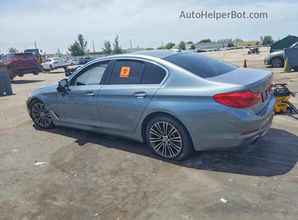WBAJA5C38HG895077 2017 BMW 5 SERIES Gray Задня ліва чверть