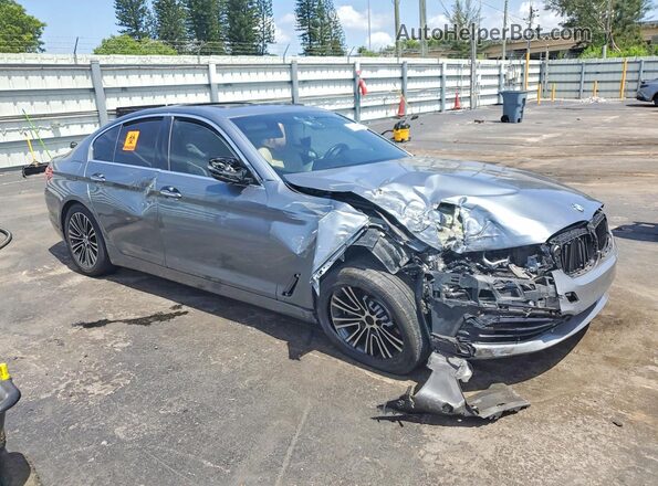 WBAJA5C38HG895077 2017 BMW 5 SERIES Gray Передня права чверть