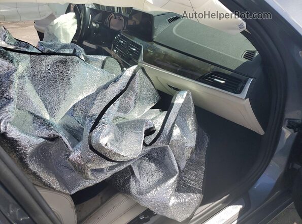 WBAJA5C38HG895077 2017 BMW 5 SERIES Gray Вид панелі приладів