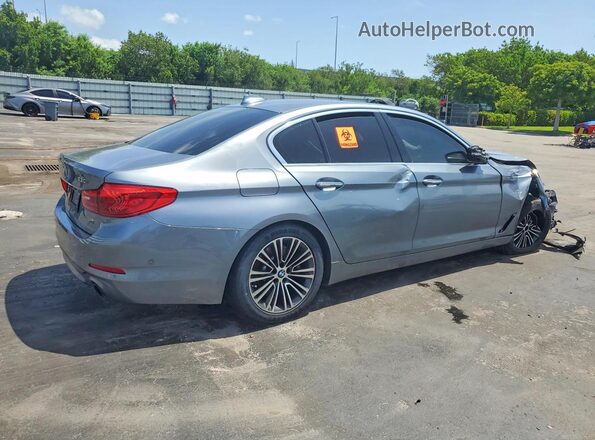 WBAJA5C38HG895077 2017 BMW 5 SERIES Gray Задня права чверть